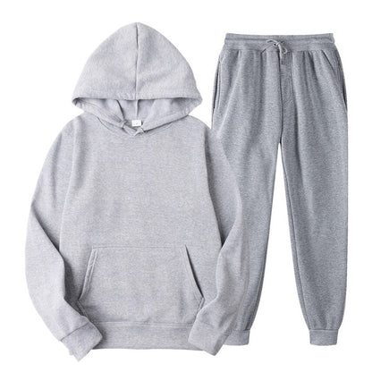 Women's Sets Oversized Hooded Running Hoodie Sport Pants Lady Suits 2 Piece Set Casual Fleece Tracksuit Winter eprolo