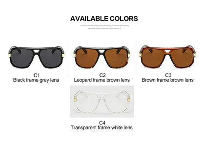 Long Keeper Square Sunglasses Men Luxury Brand Design Couple Lady Celebrity Flat Hot Women Sun Glasses Super Star Cool Eyewear - Shello's Creative Boutique