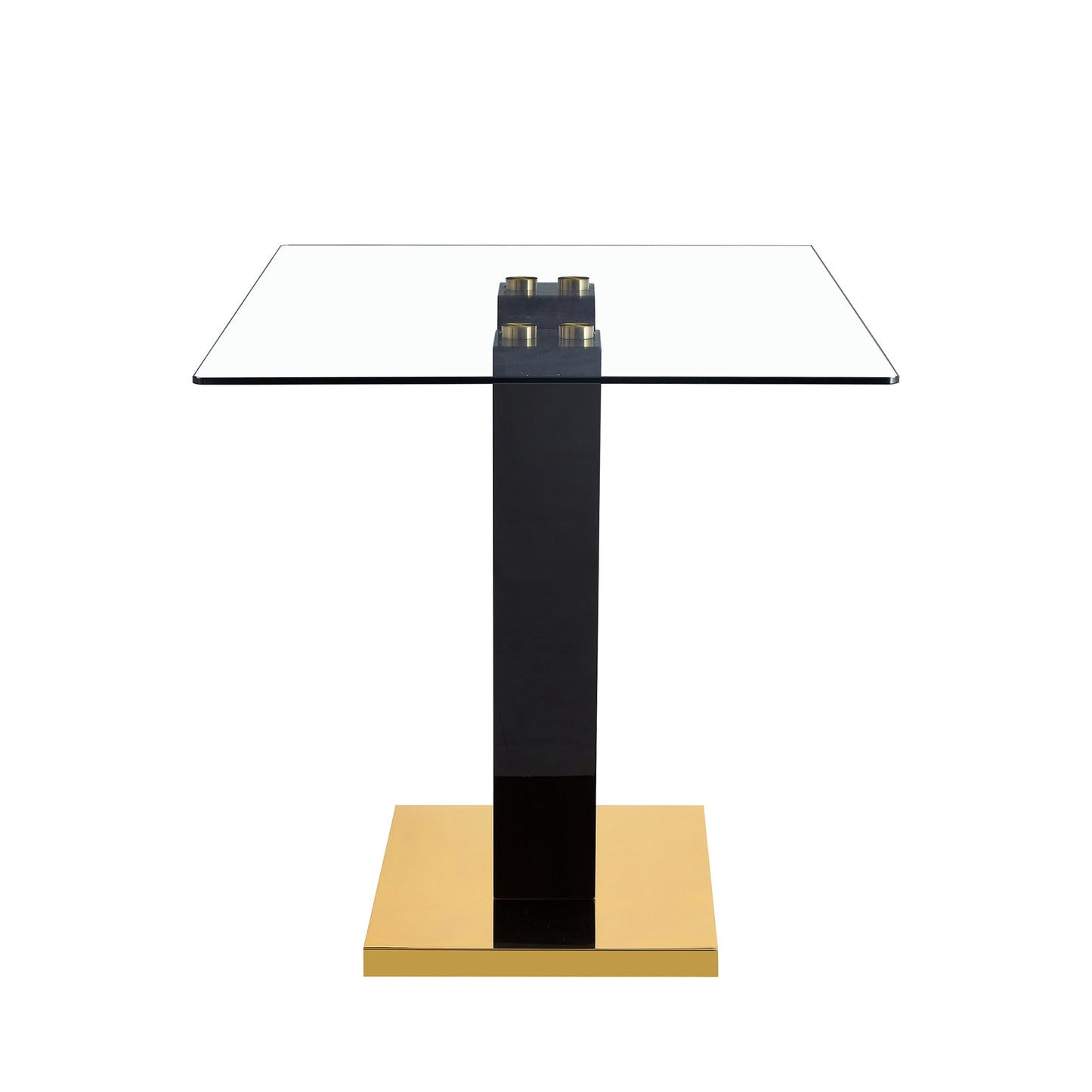 Large Modern Minimalist Rectangular Glass Dining Table for 6-8 with 0.4" Tempered Glass Tabletop and MDF slab V-Shaped Bracket eprolo