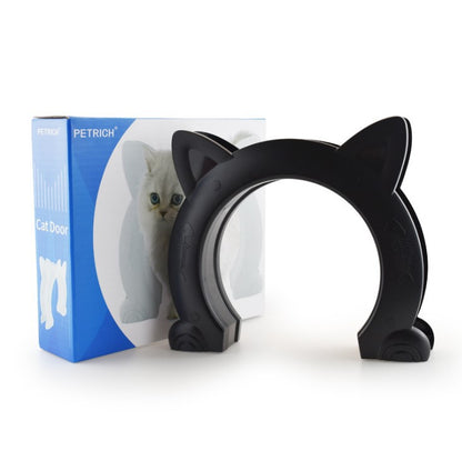 4-Way Locking Cat Door Flap - Controllable Pet Door for Cats & Small Dogs