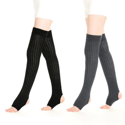 Hollowed Heel Over-Knee Leg Warmers - Sexy Winter Stockings - Shello's Creative Boutique
