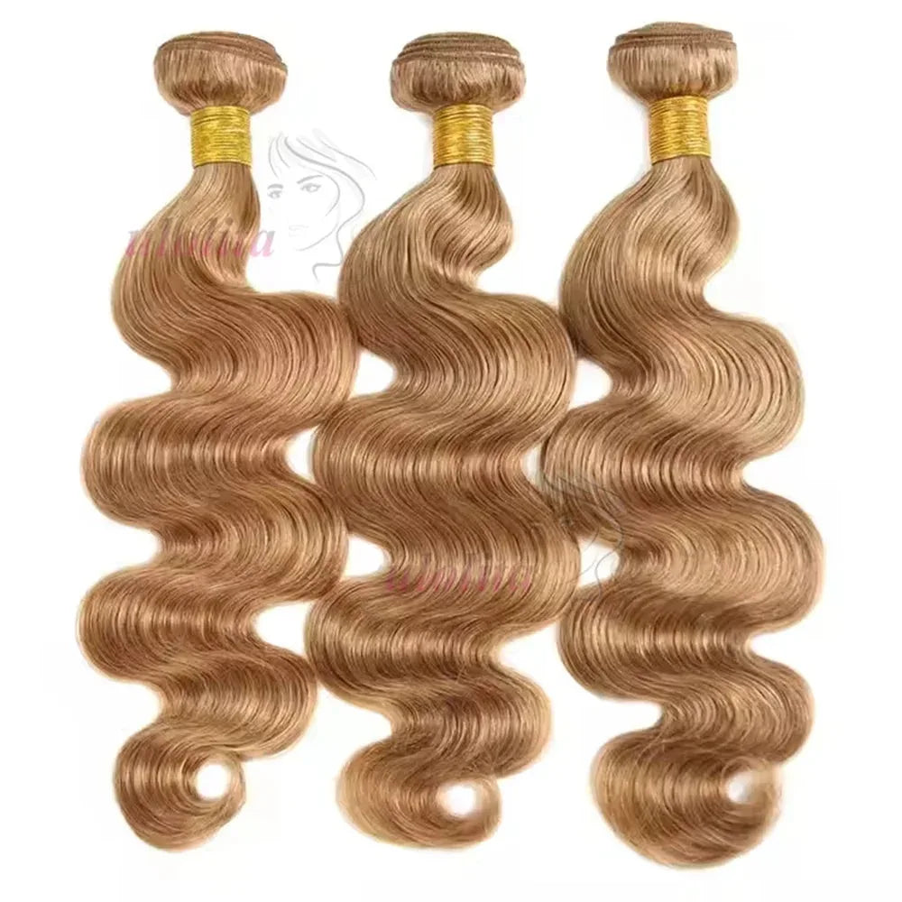 Honey Blonde Brazilian Body Wave Hair Bundles - 100% Raw Human Hair Extensions - Shello's Creative Boutique