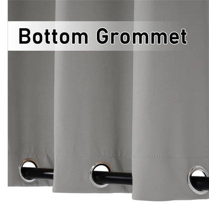 Outdoor Patio Curtains - Weighted Waterproof Blackout Drapes for Gazebo, Porch & Balcony - Shello's Creative Boutique