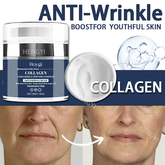Collagen Face Cream Anti Aging Skincare for Wrinkles Firming Lifting Protect Repair Aging Skin With Collagen Ceramide Skin Care - Shello's Creative Boutique