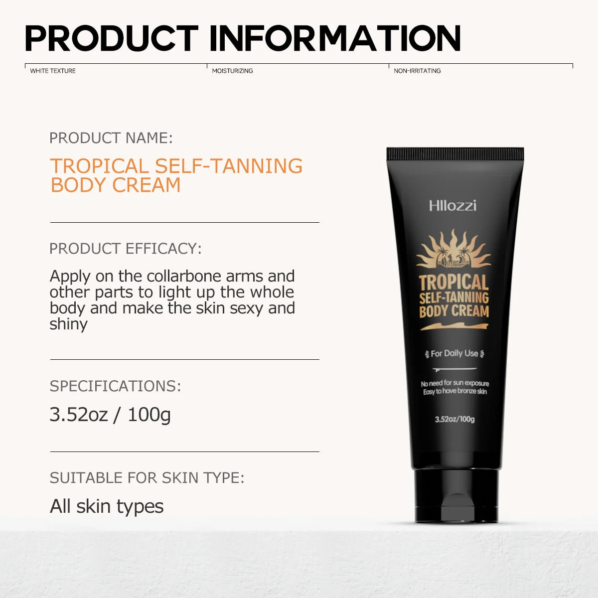 self-tanning lotion can be used on all parts of the face and body to hydrate and moisturize. faster and deeper tanning effects - Shello's Creative Boutique