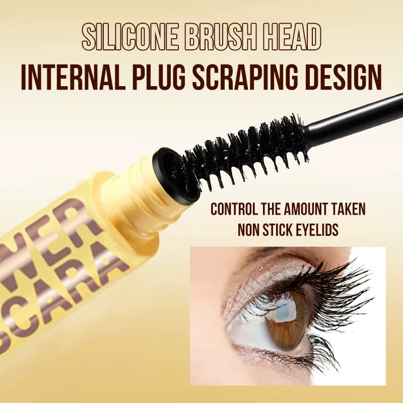 Slim Volume Mascara Black Waterproof Long-lasting Mascara Curls Up Long-Lasting Smudge-Proof Easy to Apply Unisex Eye Makeup - Shello's Creative Boutique