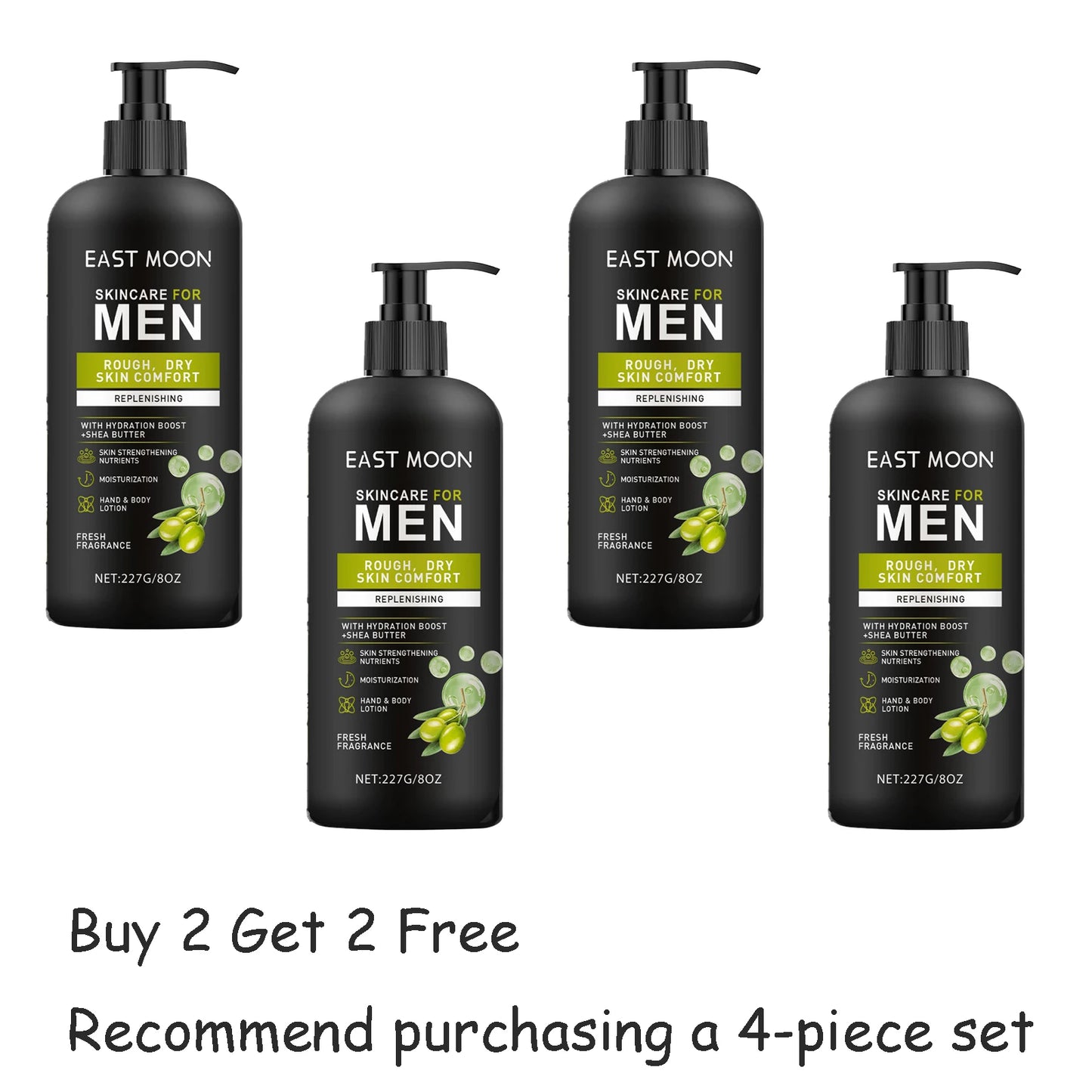 227G Shea Butter Men Body Lotion Deep Moisturizing Nourishing Improve Skin Smoothness Non-greasy Lasting Hydrating Body Cream - Shello's Creative Boutique