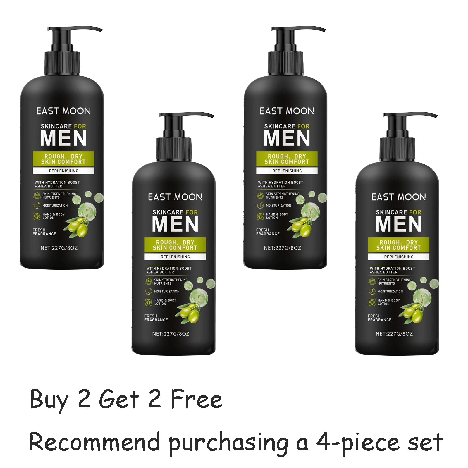 227G Shea Butter Men Body Lotion Deep Moisturizing Nourishing Improve Skin Smoothness Non-greasy Lasting Hydrating Body Cream - Shello's Creative Boutique