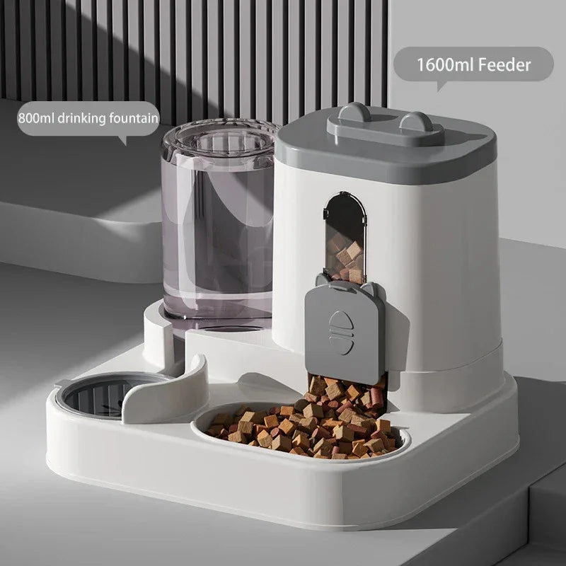 2-in-1 Automatic Pet Feeder & Water Dispenser - Large Capacity for Cats & Dogs - Shello's Creative Boutique