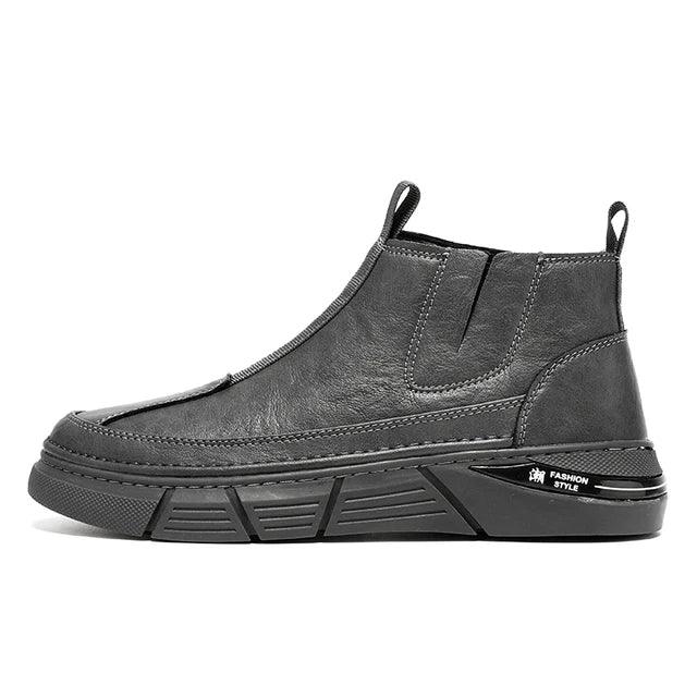 Ankle Boots Motorcycle Man Winter for Men High Top Anti-slip Wear-resistant Water Proof Spring and Autumn Fashion All-match - Shello's Creative Boutique