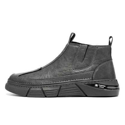 Ankle Boots Motorcycle Man Winter for Men High Top Anti-slip Wear-resistant Water Proof Spring and Autumn Fashion All-match - Shello's Creative Boutique