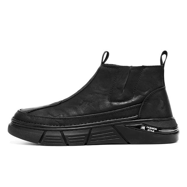 Ankle Boots Motorcycle Man Winter for Men High Top Anti-slip Wear-resistant Water Proof Spring and Autumn Fashion All-match - Shello's Creative Boutique