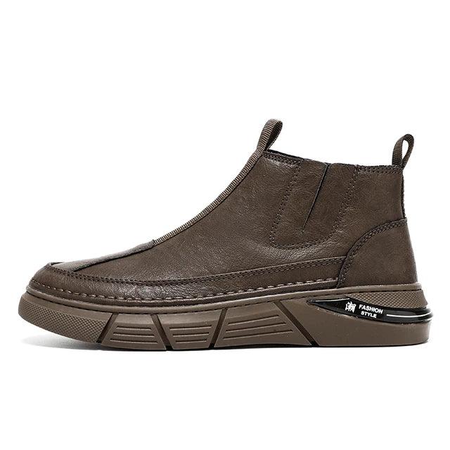 Ankle Boots Motorcycle Man Winter for Men High Top Anti-slip Wear-resistant Water Proof Spring and Autumn Fashion All-match - Shello's Creative Boutique