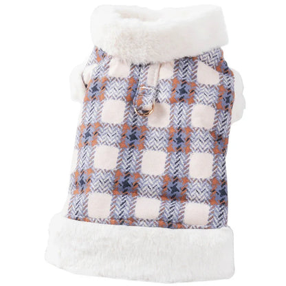 Dog clothing with warmth and plush that can be pulled vest teddy bear small dog cat pet clothing - Shello's Creative Boutique