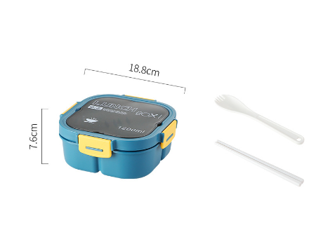 Classic simple microwaveable portable salad box lunch box with cutlery eprolo