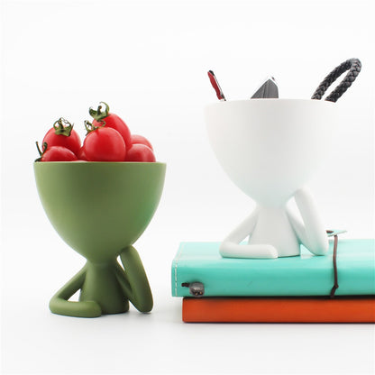 Cartoon cheek support abstract figurine desktop decoration creative home