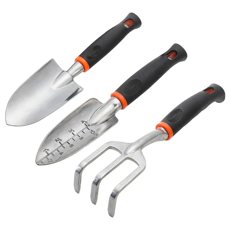 Flower Shovel Gardening Tool Set Three-Piece Set Of Meaty Shovel Flower Shovel Household Digging Soil Planting Flower Small Shovel - Shello's Creative Boutique