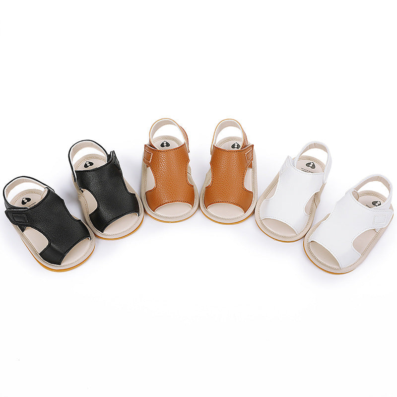 Baby Boy Summer Sandals Rubber Sole Breathable Toddler Shoes 0-3-6-9-12 Months Shoes eprolo