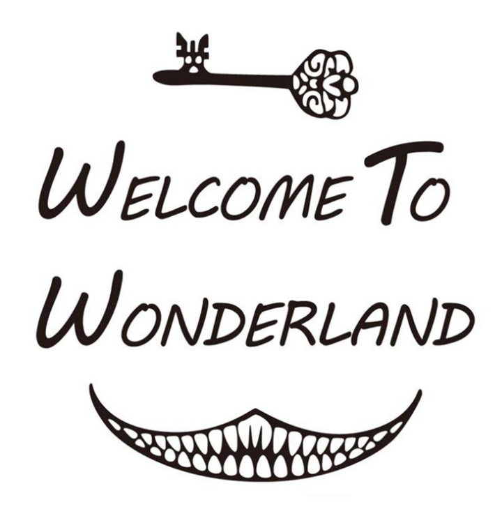Alice in Wonderland Wall Stickers - Magical Kids Room Decor & Door Decals