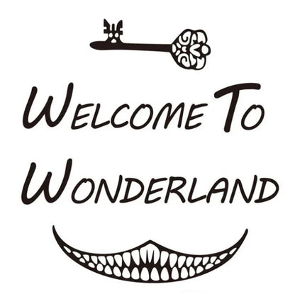 Alice in Wonderland Wall Stickers - Magical Kids Room Decor & Door Decals - Shello's Creative Boutique