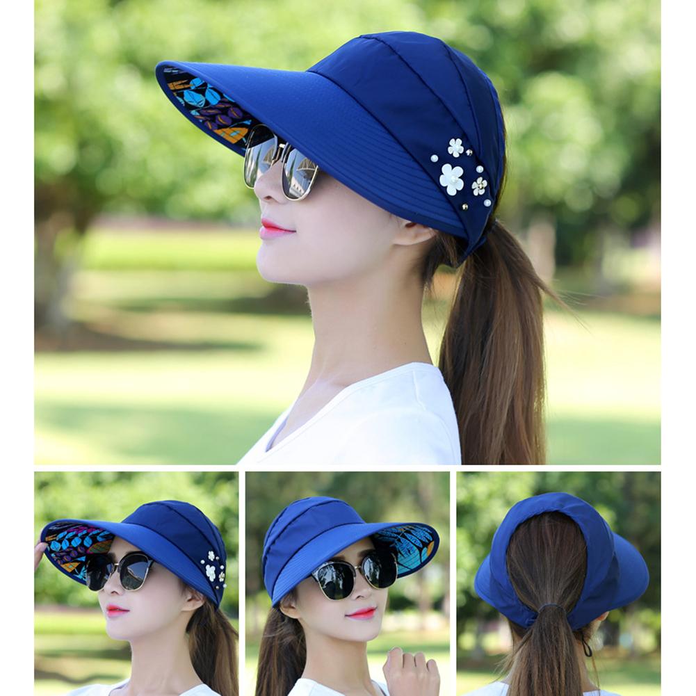 Women's Summer Casual All-match Going Out Ultraviolet-proof Korean Style Folded Sun Block Hat Breathable And Light eprolo