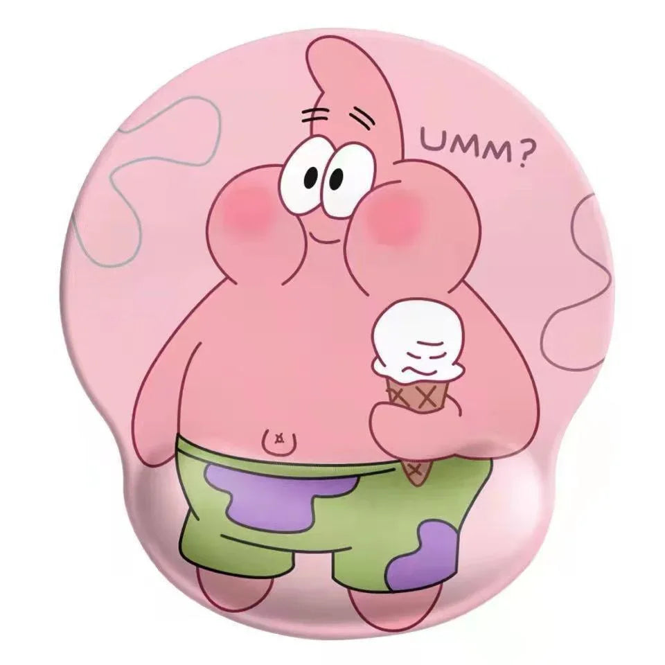 Bear mouse pad wrist mouse pad girls soft pad cute wrist pad 3d silicone wrist pad hand rest - Shello's Creative Boutique