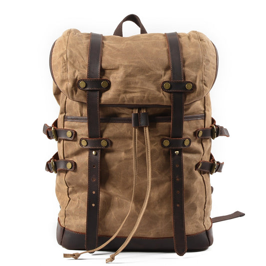 Canvas Men Bag Casual Shoulder Backpack Men Waterproof Outdoor Travel Bag Student Schoolbag Shello Creative Boutique