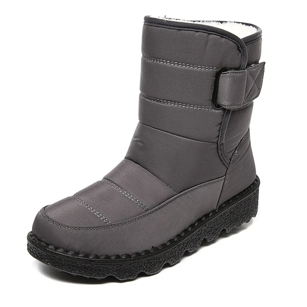 Winter New Snow Boots Women's High Top Waterproof Cotton Shoes Casual Short Tube Plush Plus Large Cotton Boots 43 Amazon - Shello's Creative Boutique