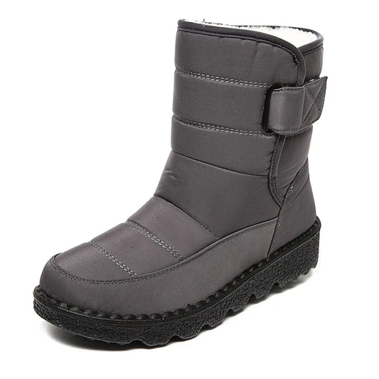 Winter New Snow Boots Women's High Top Waterproof Cotton Shoes Casual Short Tube Plush Plus Large Cotton Boots 43 Amazon - Shello's Creative Boutique