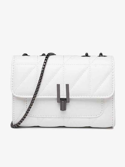 Diamond Chain Shoulder Bag - Fashionable Crossbody Bag with Large Capacity
