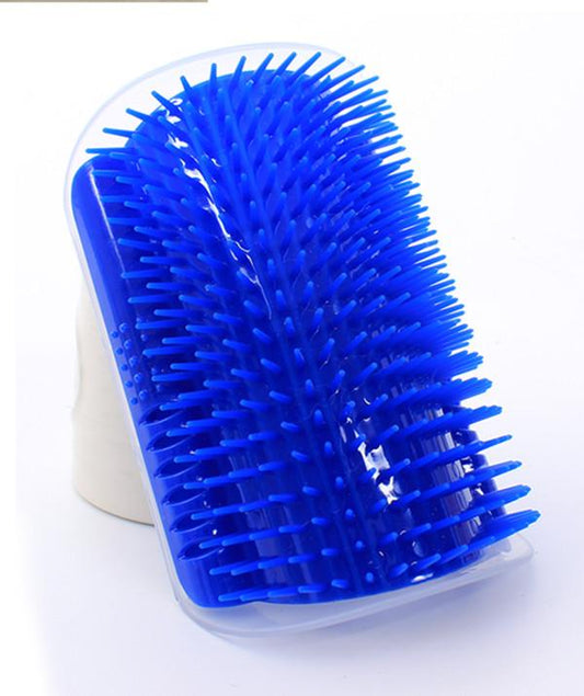 Cat Self-Grooming Brush with Catnip - Wall-Mounted Massage & Shedding Tool