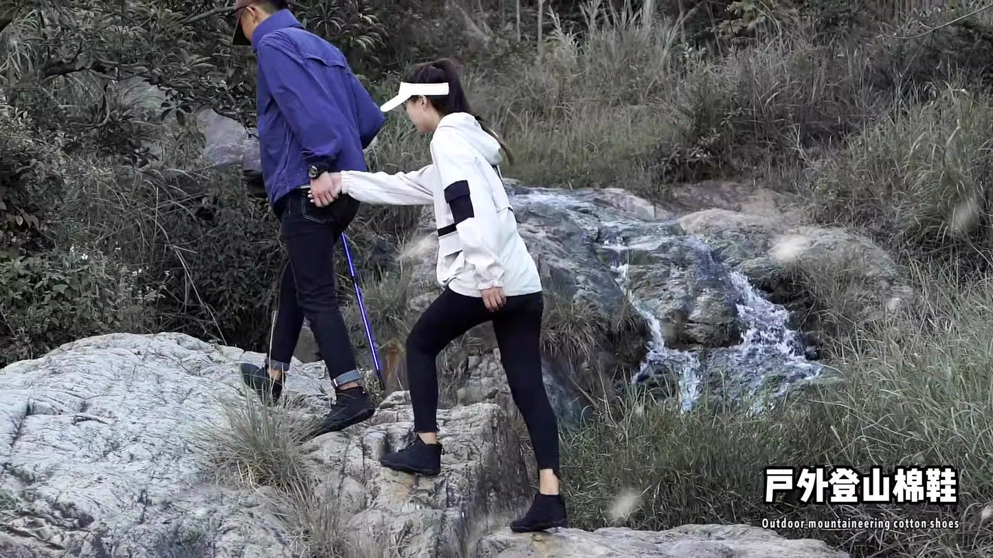 Five Finger Outdoor Sports Cotton Shoes, Men's and Women's Plush Warm Boots, Wear resistant, Non slip, Snow Boots, Winter Thickened Couple Shoes eprolo