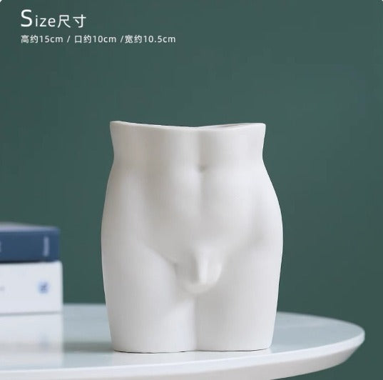 Human Body Shape Flower Vase Nordic Ceramic Flower Pot Home Garden Room Art Decoration eprolo