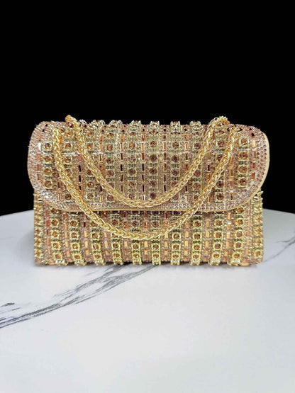 Evening Dress Handbag: New Rhinestone Crossbody Cheongsam Bag for Socialites and Banquets - Shello's Creative Boutique
