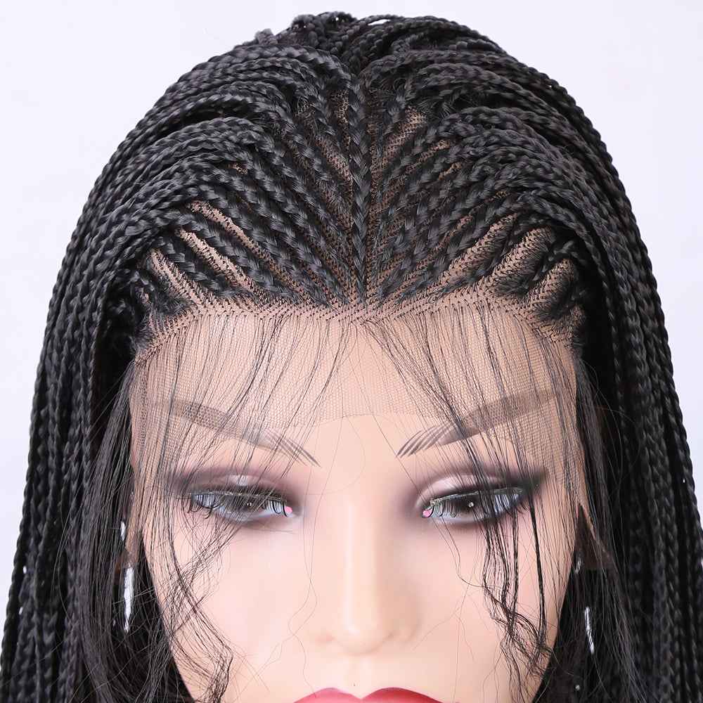 Long Synthetic Wig with Box Braids For Women