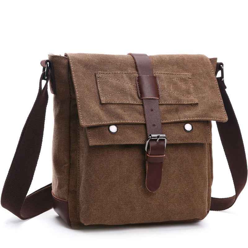 Men Business Messenger Shoulder Bag Vintage Crossbody Pack