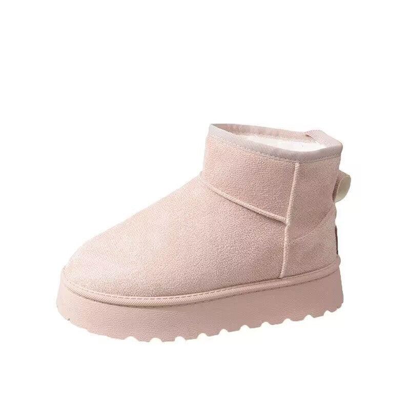 Thick soled snow boots for women, new winter women's shoes, cotton shoes, women's plush, thickened warmth, casual bread, cotton - Shello's Creative Boutique