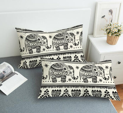 Bedding Pillowcase Bohemian elephant 3D Print Pillow Case Pillow Bedding - Shello's Creative Boutique