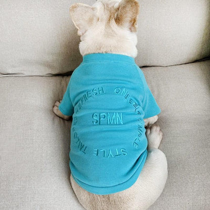 Spring And Autumn Kitten Pet Parent-Child Clothing Cat Clothes Embroidered Dog Clothing Long-Sleeved T-Shirt - Shello's Creative Boutique