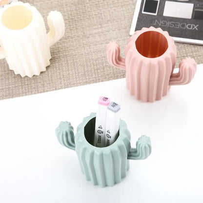 Can Be Used As a Vase/Pen Holder, Desktop Cactus, Desk, Multifunctional Storage, Flower Arrangement, Vase, Pot, Decoration - Shello's Creative Boutique