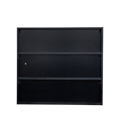 Black Glass Door Shoe Box Shoe Storage Cabinet With RGB Led Light eprolo