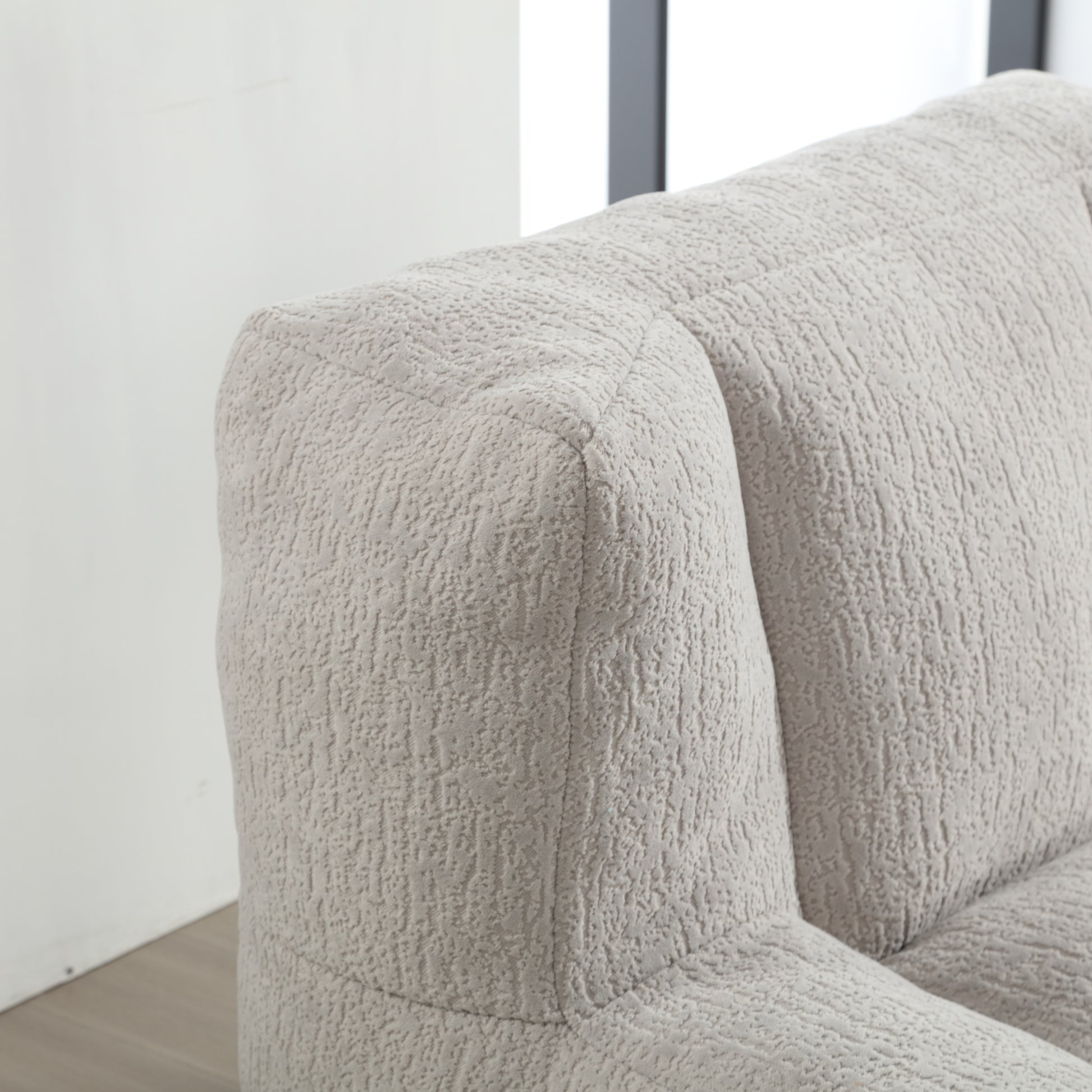 Fluffy bean bag chair Super soft couch chair with memory foam and footstool Indoor modern focus bean bag chair eprolo
