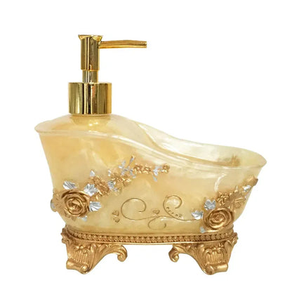 European Liquid Soap Bottle Resin Bathtub Shape Bathroom Sanitizer Bottles Shampoo Shower Gel Wristband Dispenser Accessories - Shello's Creative Boutique