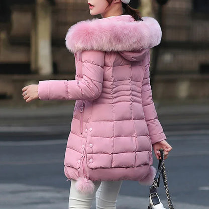 Faux Fur Parkas Women Down Jacket Winter Jacket Women Thick Snow Wear Winter Coat Lady Clothing Female Jackets Parkas - Shello's Creative Boutique