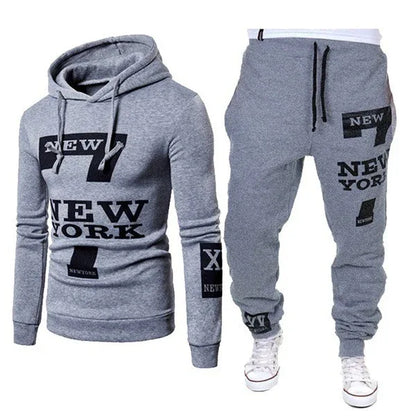 New Spring and Autumn Sweater Pants Casual Sports Couple Set Manufacturer One hand Hooded Two piece Set for Men - Shello's Creative Boutique