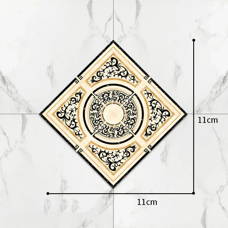 Self-Adhesive Floor Tile Stickers – Waterproof Wear-Resistant Diagonal Design - Shello's Creative Boutique