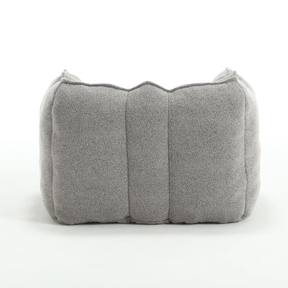 Soft Bean Bag Chair with High Resilient Foam Comfortable Square Lazy Sofa with Footstool - Shello's Creative Boutique
