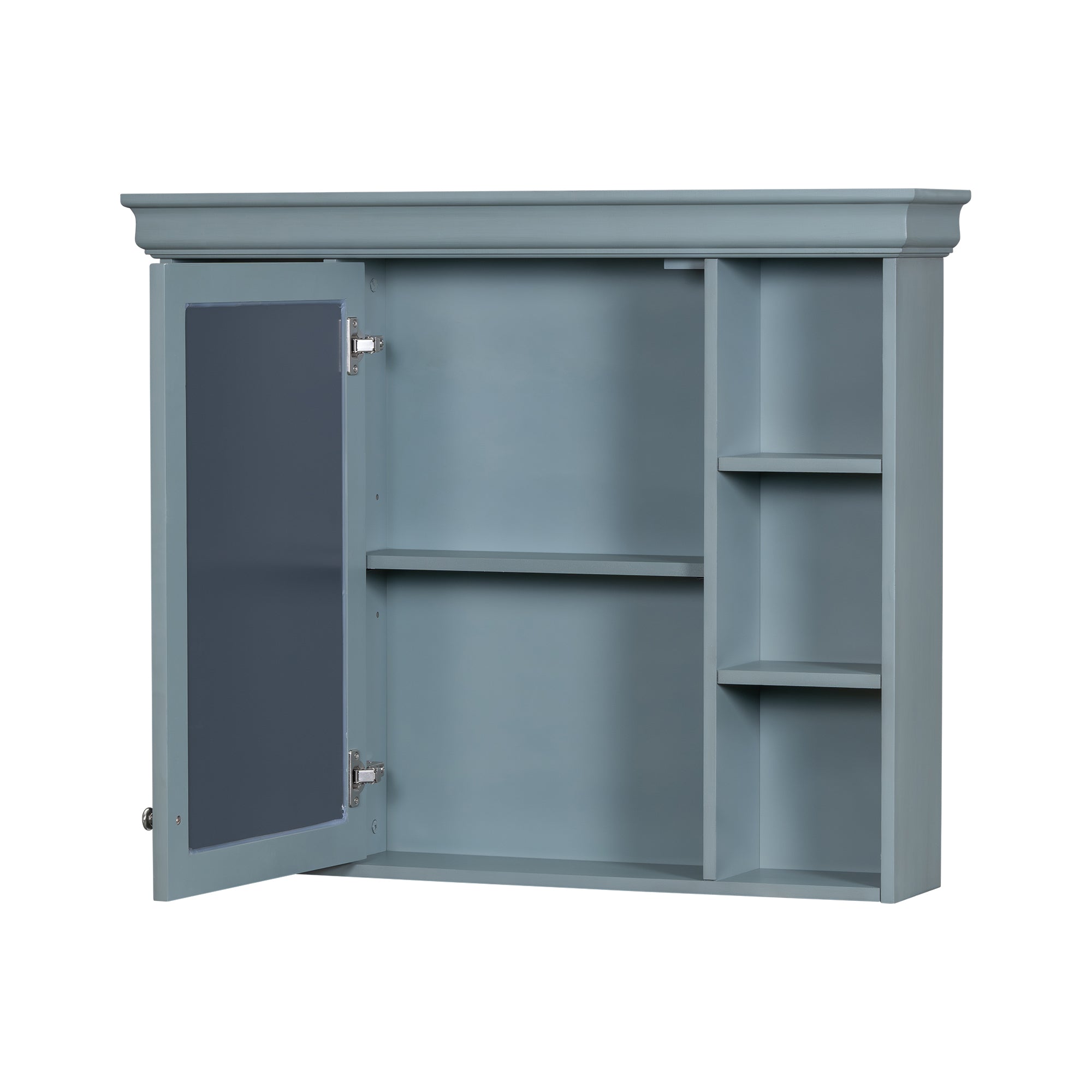 36 inch modern mirror cabinet with adjustable shelves, 2 soft closing doors, and 6 drawer storage cabinet door organizers eprolo