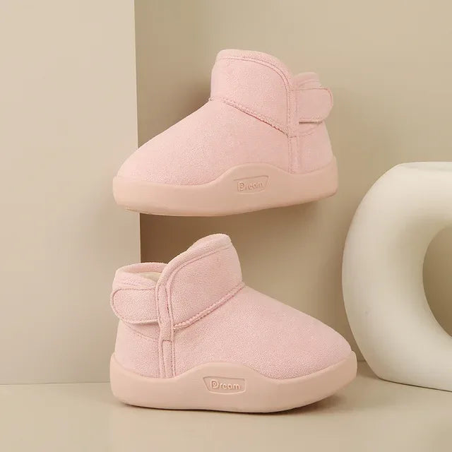 Winter Baby Girl Shoes Toddler Snow Boots Infant Plush Warm Kids Ankle Boots Boys Cotton Shoes - Shello's Creative Boutique
