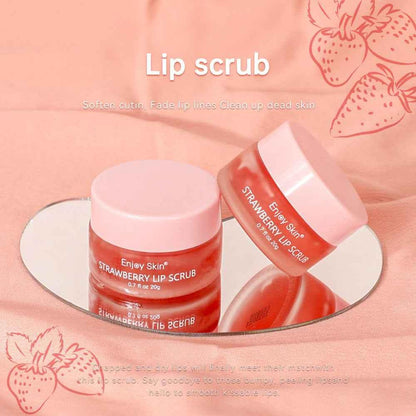 Strawberry Lip Scrub Vegan Exfoliating Envase Para Sugar Pink Lip Scrub - Shello's Creative Boutique
